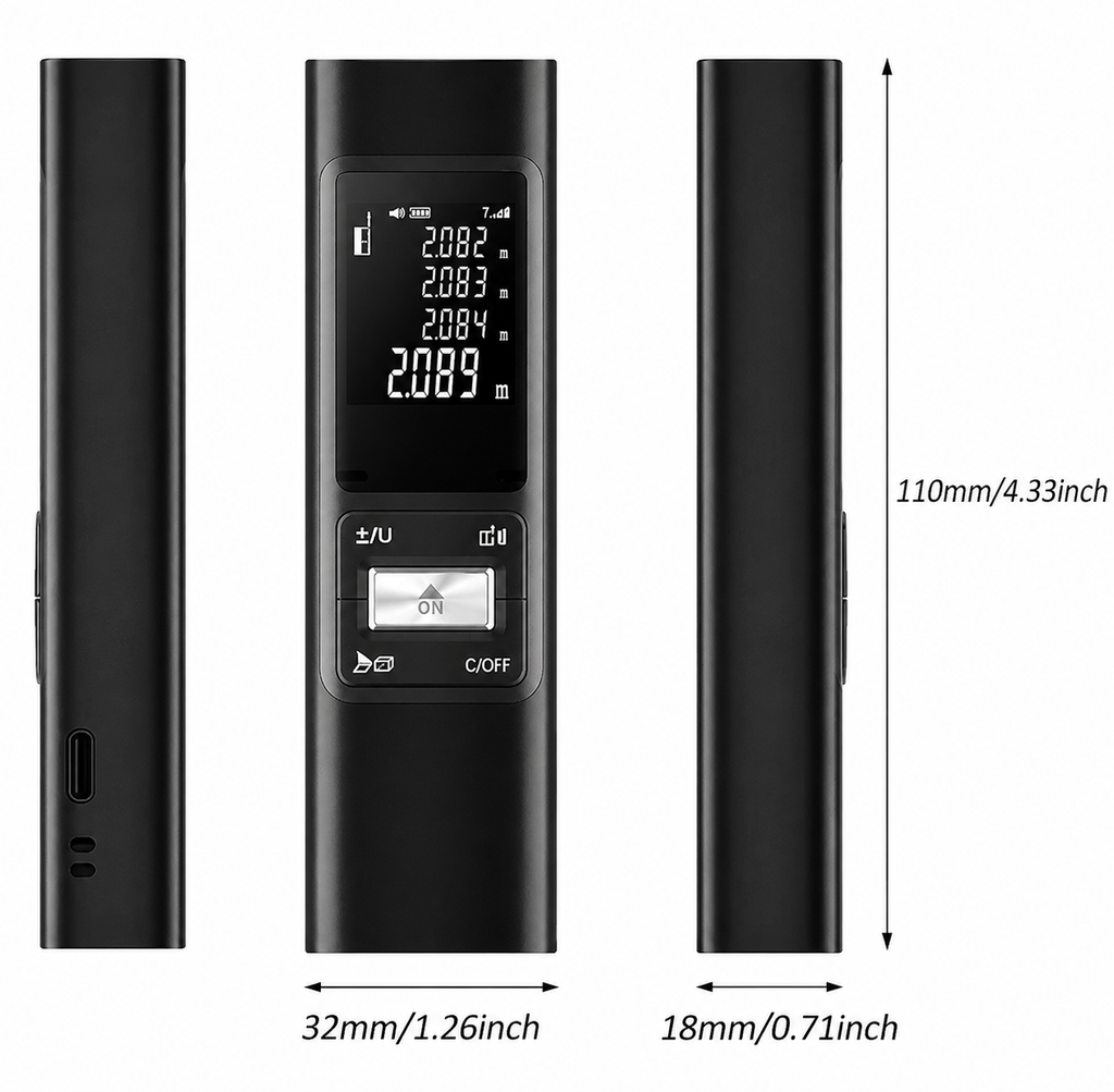 Mide Sin Errores - Medidor Láser Pro USB-C (46 caracteres)