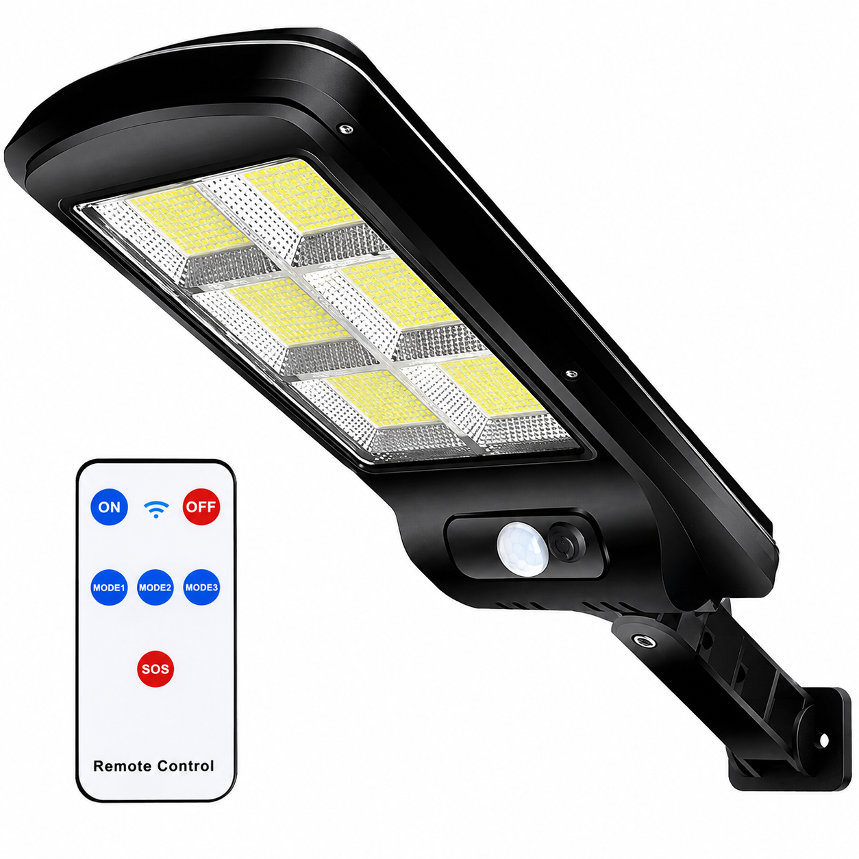 Seguridad Solar 24/7 - Lámpara con Sensor y Control Remoto